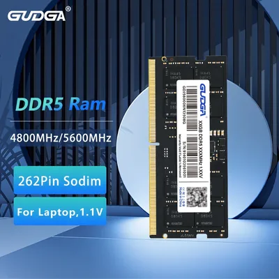 GUDGA DDR5 RAM 8GB 16GB 32GB DDR5 메모리 4800MHz 5600MHz 정품 SODIMM 1.1V 262핀 CL40 CL46 노트북용 ECC 모듈