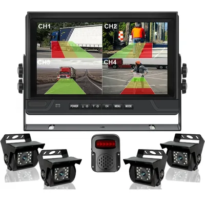 9인치 IPS 4채널 DVR USB MP5 트럭 모니터 360도 뷰 후방 카메라