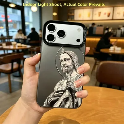 산 유다 타데오 패턴 디자인 아이폰 18 17 16 15 14 13 12 11 Pro Xs Max Plus Air Mini XR X 17e 16e 보호 케이스
