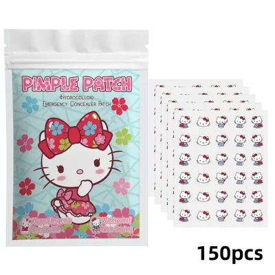 여드름 패치, 여드름 스티커, 얼굴 여드름 패치, 컨실러, 컨실러 스티커 150개 헬로 키티