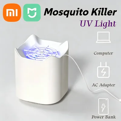 샤오미 미지아 전기 모기 살충기 UV 라이트 USB 무음 트랩 파리 벌레 잡는 램프 캠핑용 가정용 침실용 모기 퇴치기