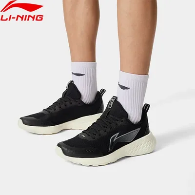 Li-Ning 남성용 조깅화 LIGHT CLOUD 부드러운 통기성 운동화 LiNing 레저 스포츠 스니커즈 ARSV037