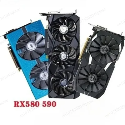 RX580 8G 2304 RX590 RX5700XT RX6600 XT 게이밍 독립 그래픽 카드