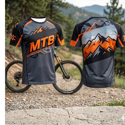패밀리 맨즈 통기성 MTB 산악 엔듀로 오프로드 모토크로스 바이크 저지 사이클링 탑 라이딩 퀵 드라이 스포츠 탑 사이클링 탑