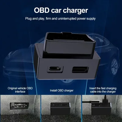 테슬라 모델3 모델Y용 OBD 플러그, 테슬라 모델3 모델Y X S용 OBD2 스플리터 충전 어댑터, OBD 어댑터 충전