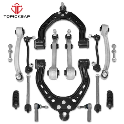 TOPICKSAP 14Pcs 컨트롤 암 볼 조인트 어셈블리 스웨이 바 링크 테슬라 S 2012-2016 RWD MS95666 MS95703 MS95808용