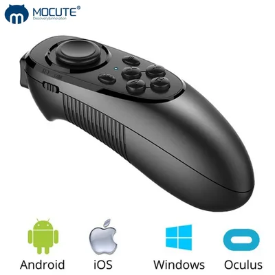 Mocute 052 게임 패드 게임 패드 Pubg 컨트롤러 iPhone 용 모바일 블루투스 조이스틱 안드로이드 스마트 TV 박스 전화 PC VR 트리거 셀