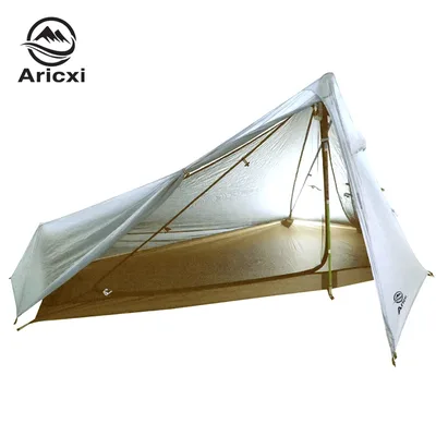 Aricxi Oudoor 초경량 캠핑 텐트 3 시즌 1 단일 사람 전문 15D 나일론 1 측면 실리콘 코팅 로드리스 텐트