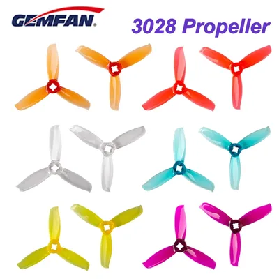 10pairs / 20pcs Gemfan Windancer 3028 프로펠러 3 인치 PC 3 블레이드 CW CCW FPV 레이싱 드론 프리 스타일 용 내구성