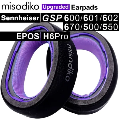 misodiko Sennheiser용 업그레이드된 이어패드 교체 |   EPOS GSP 670/ 600/ 601/ 602/ 500/ 550, H6Pro 게임용 헤드셋