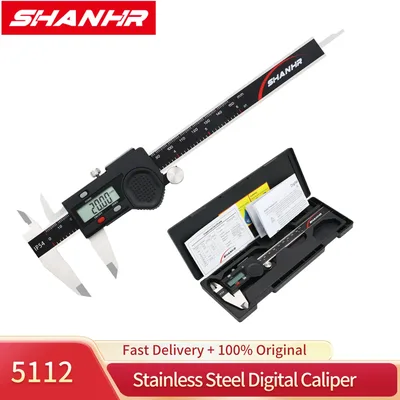 SHANHR 전자식 버니어 캘리퍼스 150mm 디지털 버니어 캘리퍼스 마이크로미터 스틸 버니어 캘리퍼스 메스쉬이버 파키메트로 150mm