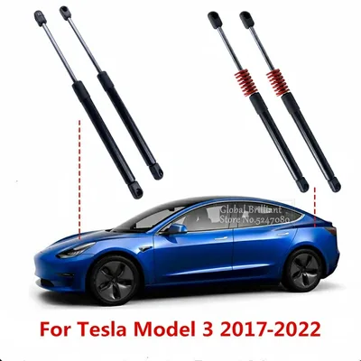 2X 전면/후면 자동차 트렁크 엔진 테일 게이트 테일 게이트 부츠 가스 스프링 충격 리프트 스트럿츠 Tesla Model 3 2017 2018 2019 지원