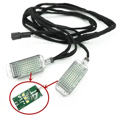 자동차 인테리어 후면 뒷문 Led 트렁크 라이트 3 SMD 램프 (아우디 A4 B9 2016 2017 2018 Q2 Q3 Q5 A3 A6 용 케이블 배선 하네스 포함)
