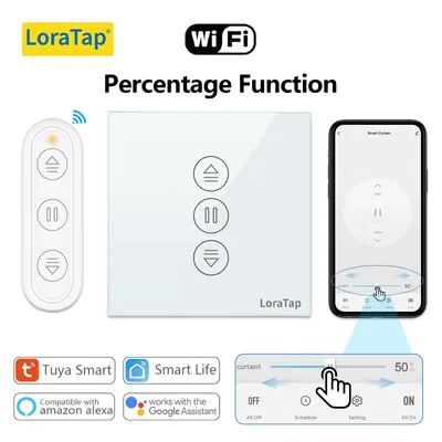 Tuya Smart Life 원격 제어 기능이 있는 전동 블라인드용 EU WiFi 롤러 셔터 커튼 스위치 Google 홈 Aelxa Echo Smart Home